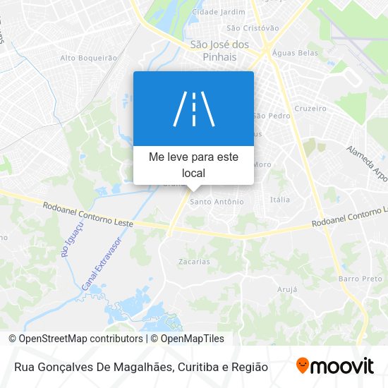 Rua Gonçalves De Magalhães mapa
