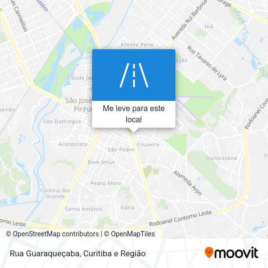 Rua Guaraqueçaba mapa