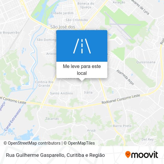 Rua Guilherme Gasparello mapa