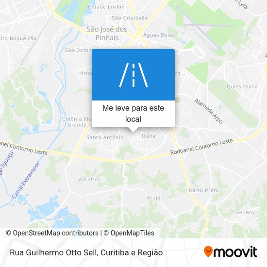 Rua Guilhermo Otto Sell mapa