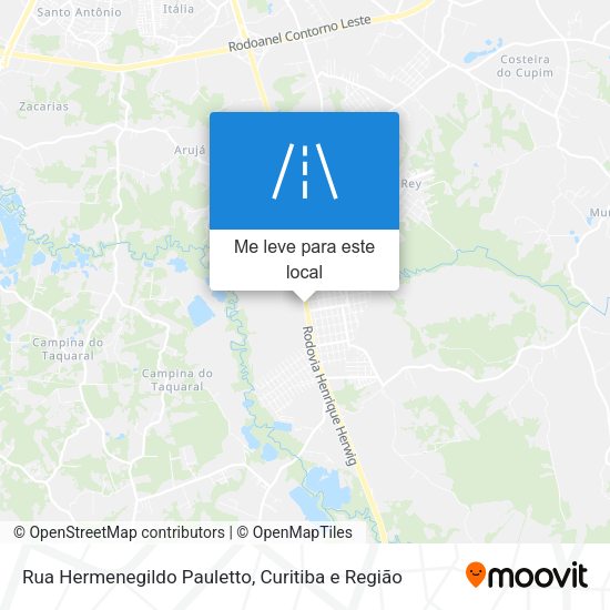 Rua Hermenegildo Pauletto mapa