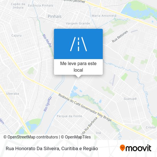 Rua Honorato Da Silveira mapa