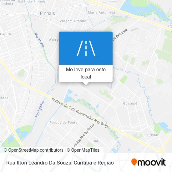 Rua Ilton Leandro Da Souza mapa