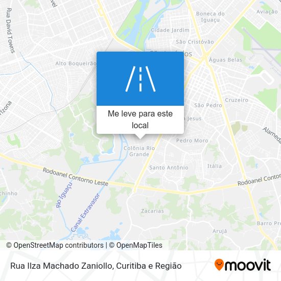 Rua Ilza Machado Zaniollo mapa