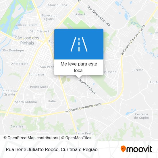 Rua Irene Juliatto Rocco mapa