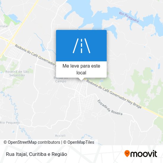 Rua Itajaí mapa