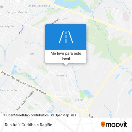 Rua Itaú mapa