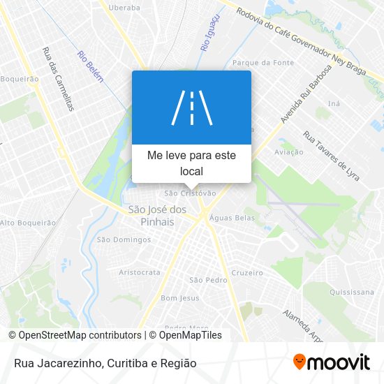 Rua Jacarezinho mapa