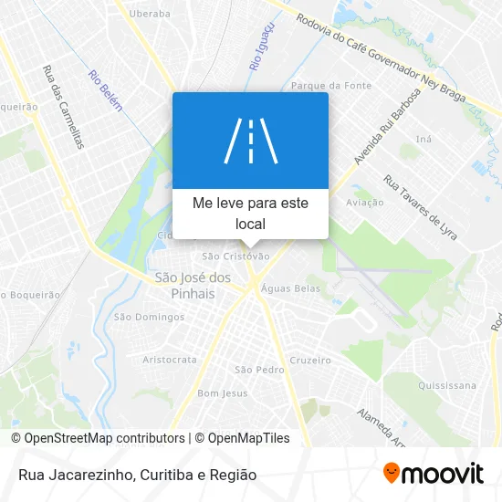 Rua Jacarezinho mapa