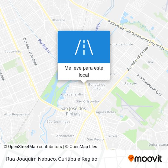 Rua Joaquim Nabuco mapa