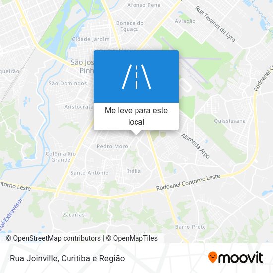 Rua Joinville mapa