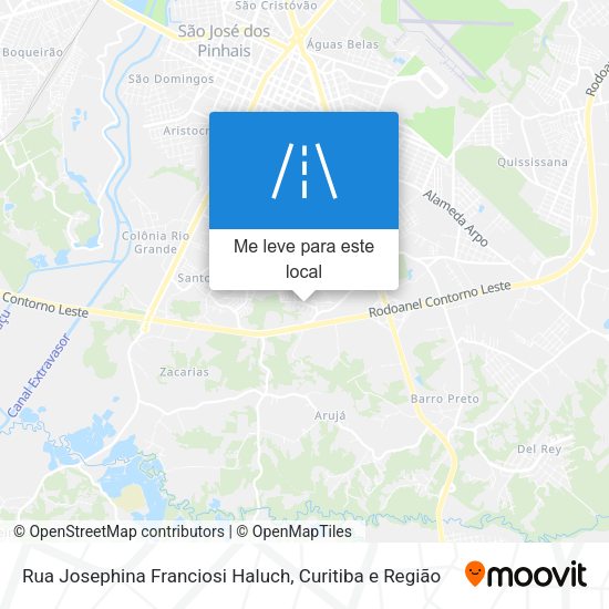 Rua Josephina Franciosi Haluch mapa