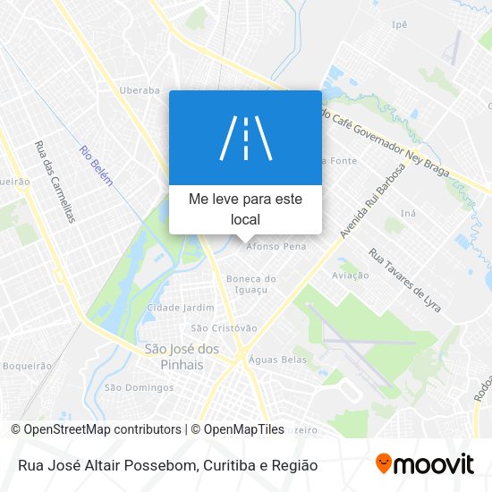 Rua José Altair Possebom mapa