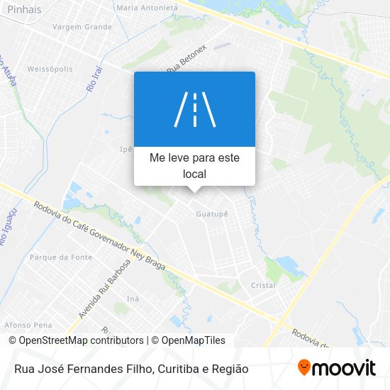 Rua José Fernandes Filho mapa