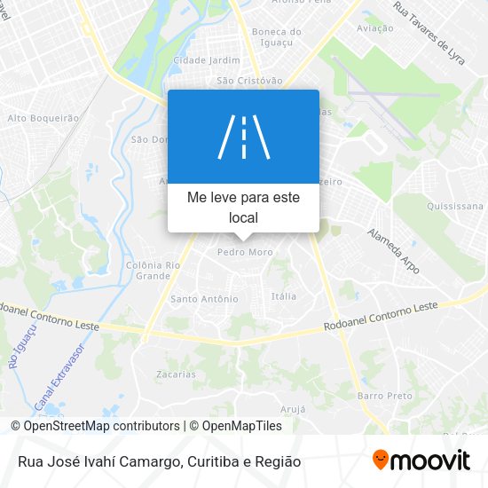 Rua José Ivahí Camargo mapa