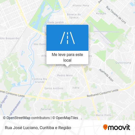 Rua José Luciano mapa