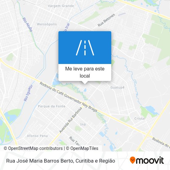 Rua José Maria Barros Berto mapa