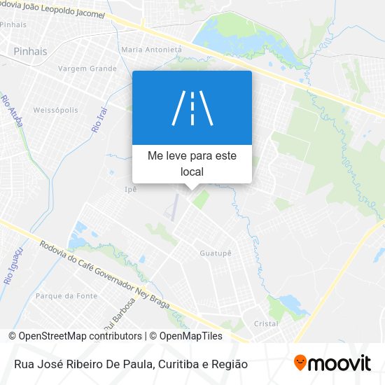 Rua José Ribeiro De Paula mapa