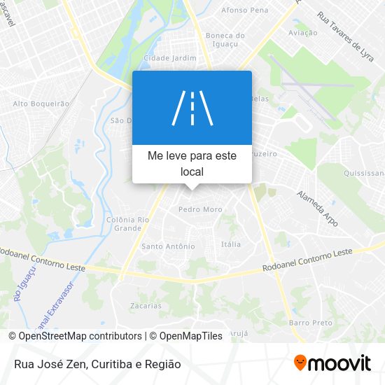 Rua José Zen mapa