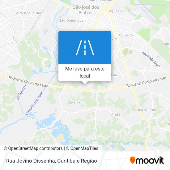 Rua Jovino Dissenha mapa