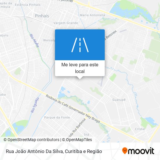 Rua João Antônio Da Silva mapa