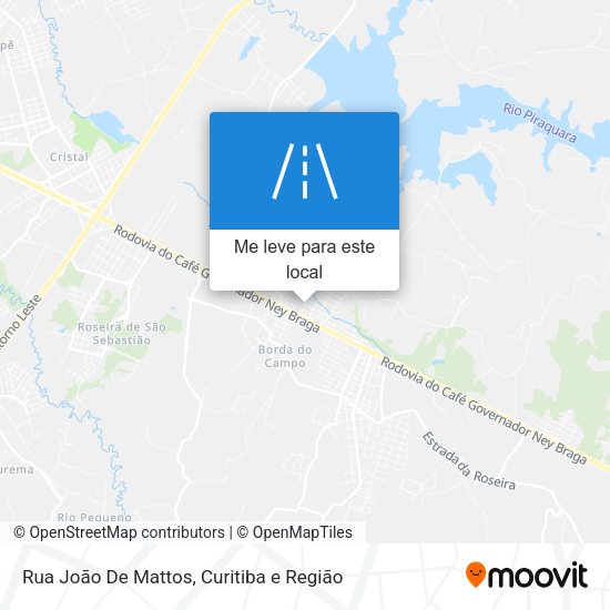 Rua João De Mattos mapa