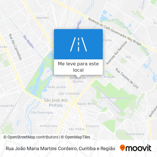 Rua João Maria Martins Cordeiro mapa