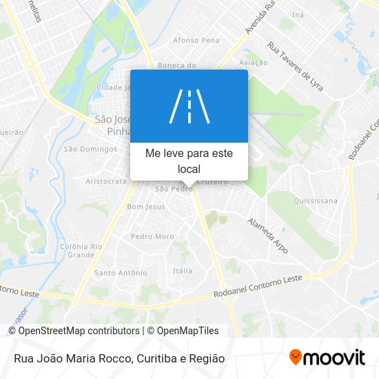 Rua João Maria Rocco mapa