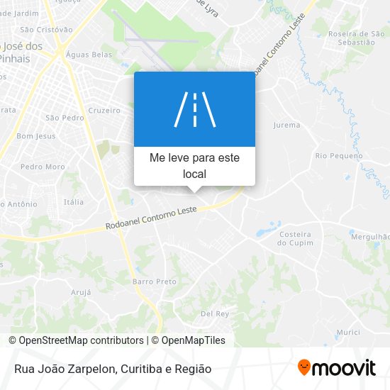 Rua João Zarpelon mapa