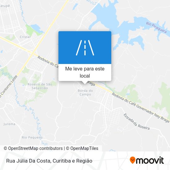 Rua Júlia Da Costa mapa