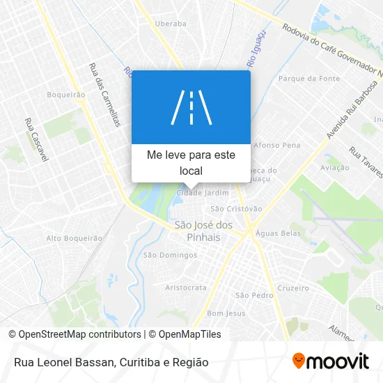 Rua Leonel Bassan mapa