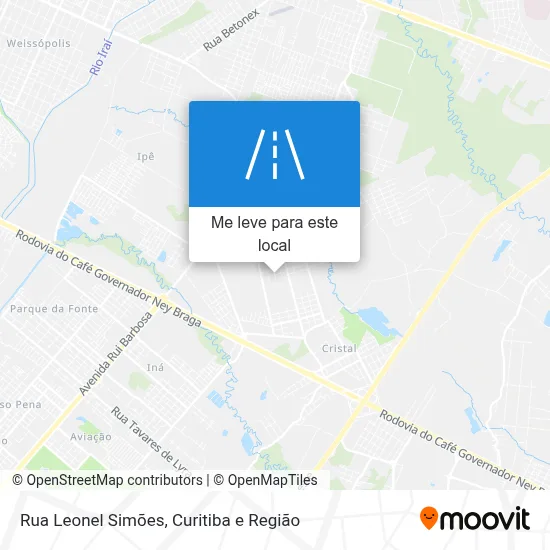 Rua Leonel Simões mapa