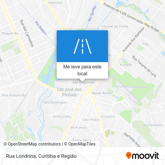 Rua Londrina mapa