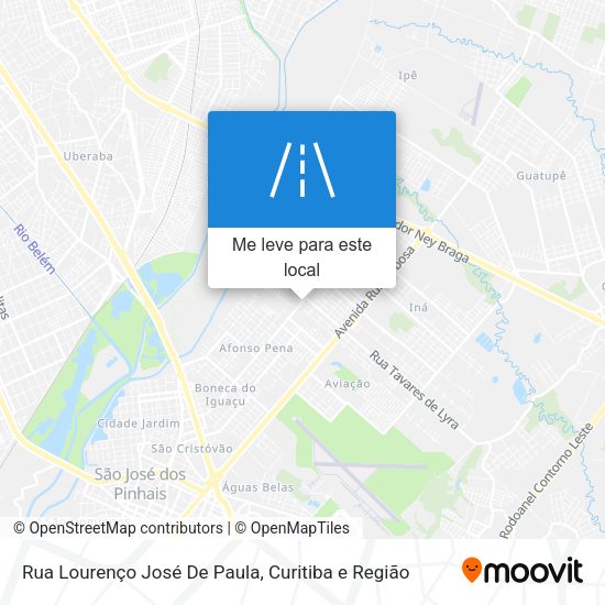 Rua Lourenço José De Paula mapa