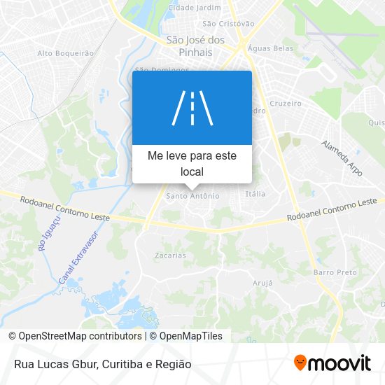 Rua Lucas Gbur mapa