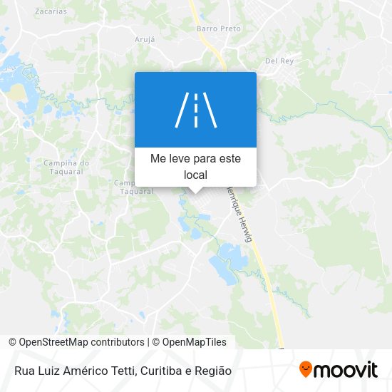 Rua Luiz Américo Tetti mapa