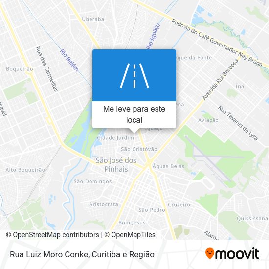 Rua Luiz Moro Conke mapa