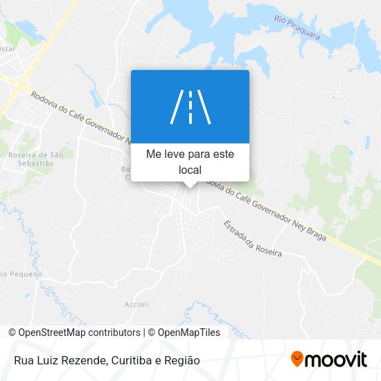 Rua Luiz Rezende mapa