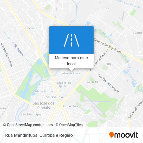 Rua Mandirituba mapa