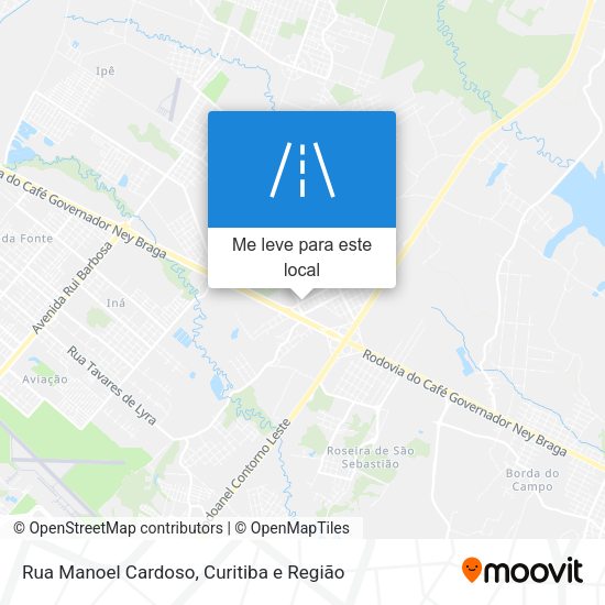 Rua Manoel Cardoso mapa