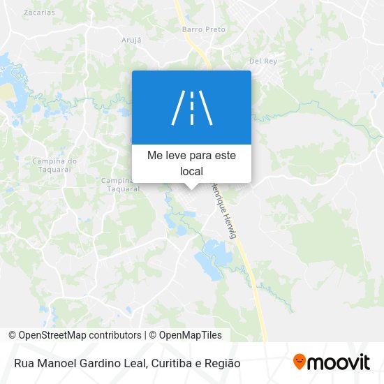 Rua Manoel Gardino Leal mapa