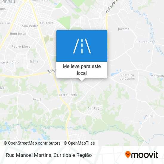 Rua Manoel Martins mapa