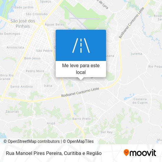 Rua Manoel Pires Pereira mapa