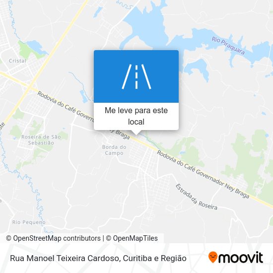 Rua Manoel Teixeira Cardoso mapa