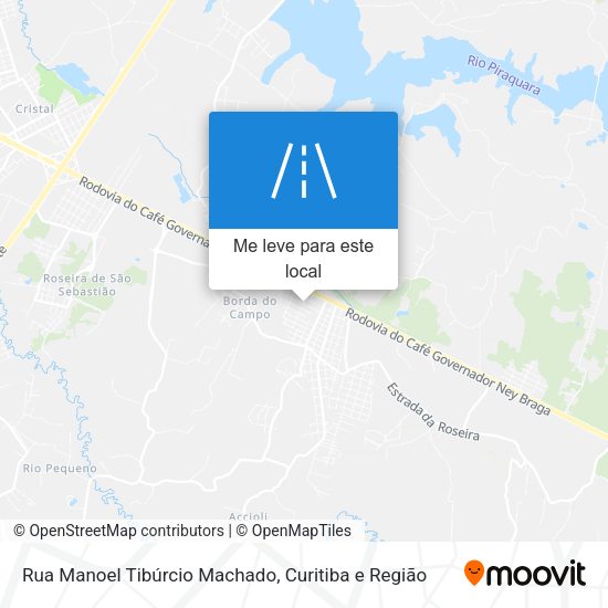 Rua Manoel Tibúrcio Machado mapa