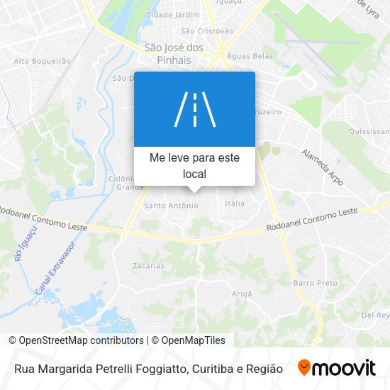 Rua Margarida Petrelli Foggiatto mapa