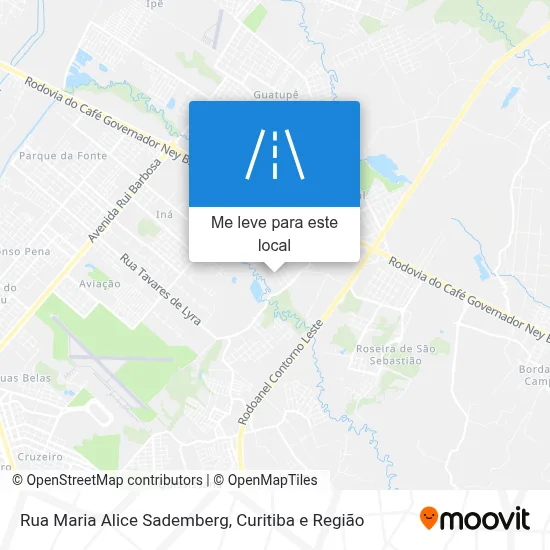Rua Maria Alice Sademberg mapa