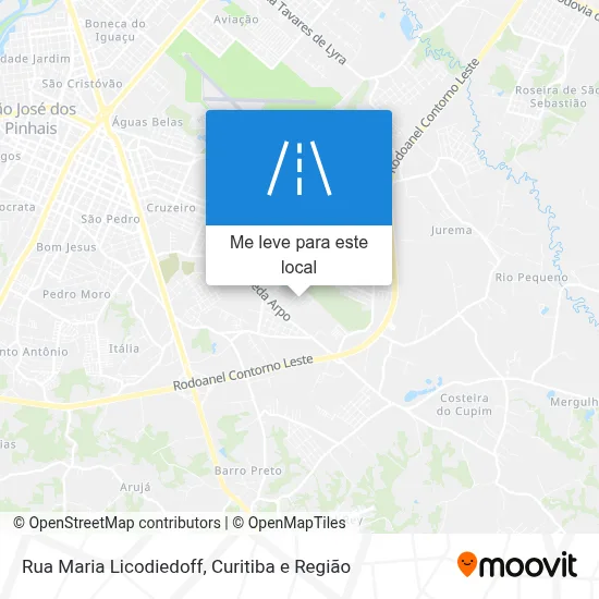 Rua Maria Licodiedoff mapa