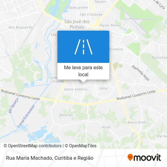Rua Maria Machado mapa