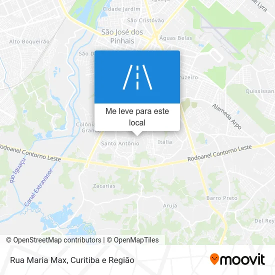 Rua Maria Max mapa